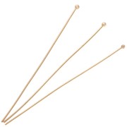 Clous tête boule 62x0.8 mm - Plaqué or 3 microns x6|raw }}