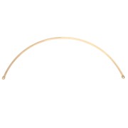 Intercalaire demi-jonc pour collier 125x2 mm - Doré à l'or fin x1
