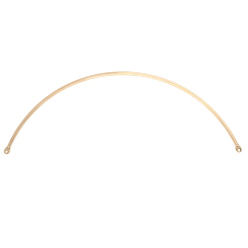 Intercalaire demi-jonc pour collier 125x2 mm - Doré à l'or fin x1