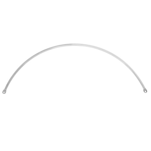Intercalaire demi-jonc pour collier 125x2 mm - Placage Argent fin x1