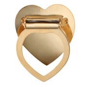 Clip pour foulard coeur bombé 30 mm - Doré à l'or fin x1