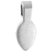 Attache pendentif à coller 17x7 mm - Argenté x1