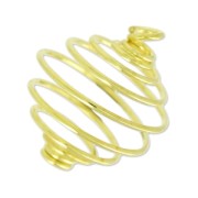 Cage à perle pendentif 18 mm doré x1|raw }}