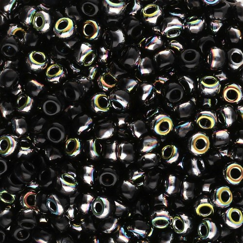 Rocaille Miyuki 8/0 55038 - Black Vitrail x8g