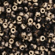 Rocaille Miyuki 8/0 55044 - Black Amber Mat x8g|raw }}