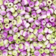 Rocaille Miyuki 8/0 55055 - Opaque White Funky Orchid x8g|raw }}