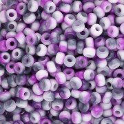 Rocaille Miyuki 8/0 55060 - Opaque White Funky Purple x8g|raw }}
