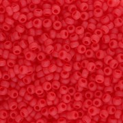 Rocaille Miyuki 11/0 140F - Transparent Light Red Mat x8g|raw }}