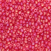 Rocaille Miyuki 11/0 140FR - Transparent Light Red AB Mat x8g|raw }}