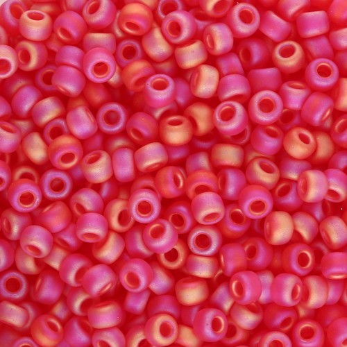 Rocaille Miyuki 8/0 140FR - Transparent Light Red AB Mat x8g