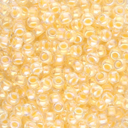 Rocaille Miyuki 8/0 273 - Light Yellow Lined Crystal AB x8g