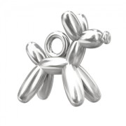 Breloque chien ballon 10 mm en Argent 925  x1
