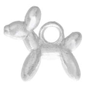 Breloque chien ballon 9.75 mm - Argent 925  x1