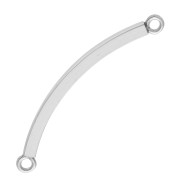 Intercalaire demi bracelet fil carré 40x2.4 mm 2 anneaux - Argent 925 x1|raw }}