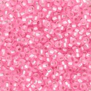 Rocaille Miyuki 11/0 22 - Dyed Silver Lined Carnation Pink x8g|raw }}
