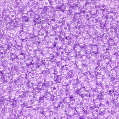 Rocaille Miyuki 15/0 222 - Orchid Lined Crystal x8g