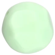 Perle ronde irrégulière facettée 14 mm en résine opaque - Vert pastel x1