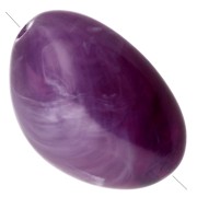 Perles nuggets irréguliers 13.5x9 mm en résine opaque - Violet marbré x8|raw }}