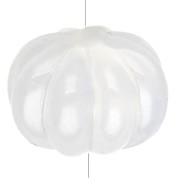 Perle citrouille 11 mm en résine translucide - White opal x6|raw }}