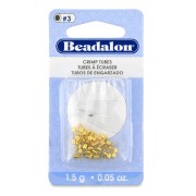 Perles tubes à écraser 2x1.9 mm - Doré x51|raw }}