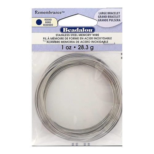 Bracelet mémoire 44 à 57 mm - Acier inoxydable x75 tours