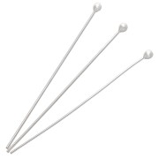 Clous tête boule 50x0.8 mm - tête du clou 2.5 mm - Argent 925 x5|raw }}