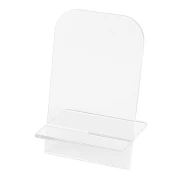 Porte carte en acrylique 12x7 cm - support pour carte visite - Transparent x1