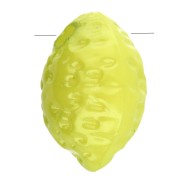 Perle citron 13x9 mm en acrylique opaque - Vert clair x10