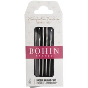 Aiguilles à broder sur toile et canevas grand chas - Bohin N°18 - N°20 et N°24 x6|raw }}