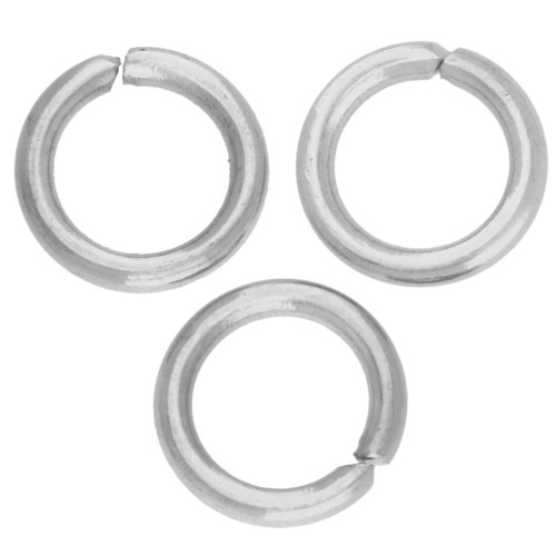 Anneaux ouverts 6x1 mm - Acier inoxydable 316L x10