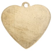 Breloque coeur ImpressArt 16x16.5 mm - Laiton x1|raw }}