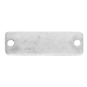Mini intercalaire rectangle ImpressArt 16x5 mm - Aluminium x1