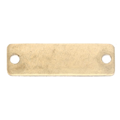 Mini intercalaire rectangle ImpressArt 16x5 mm - Laiton x1