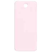 Pendentif rectangle 55x25mm acétate - Oh la la ! - Rose fluo - Orange x1