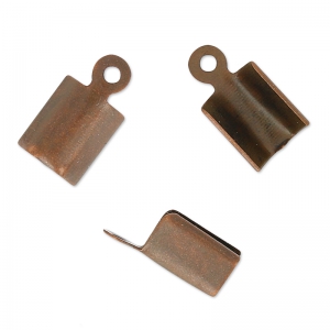 Pince lacet 3 mm cuivré vieilli x10