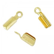 Pince lacet 2 mm doré x15