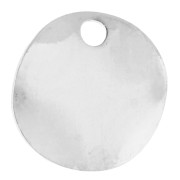 Sequins ronds ondulés 8 mm - Placage Argent fin x10