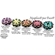 Perles en verre Super-Khéops® par Puca® 6 mm - Enamel Blue Yellow x10g