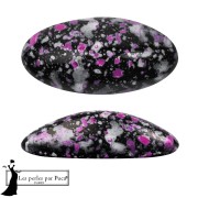 Athos 3D par Puca® cabochon ovale en verre 20x10 mm - Enamel Pink x1