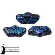 Perles en verre Delos® par Puca® 6x11 mm - Enamel Blue x10g