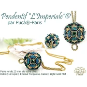 Perles en verre Delos® par Puca® 6x11 mm - Enamel Orange x10g