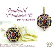 Perles en verre Delos® par Puca® 6x11 mm - Enamel Pink x10g