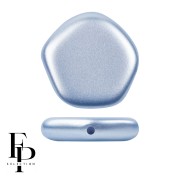 Perle en verre pentagone 15x15 mm The Cute Polygon - Pastel Light Sapphire x4
