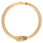 Porte clés anneau 31 mm - Acier inoxydable 304 Doré x1