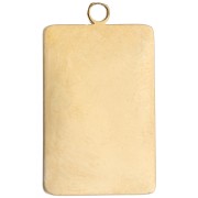 Pendentif carte à jouer 21x13 mm - As de coeur époxy - Acier inox 304 Doré - Rouge