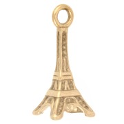 Breloque Tour Eiffel 18x8 mm - Acier inoxydable Doré 304 x1|raw }}