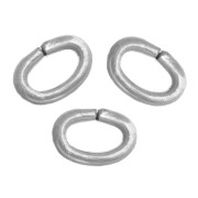 Anneaux ovales ouverts 3x2x0.5 mm - Acier inoxydable 304L x100