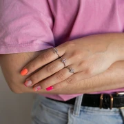 Bague réglable signe du zodiaque - Capricorne - Acier inox 304L - Rouge x1