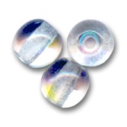 Perles en verre tchèque rondes  4 mm Crystal AB x50