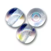 Perles en verre tchèque rondes  4 mm Crystal AB x50